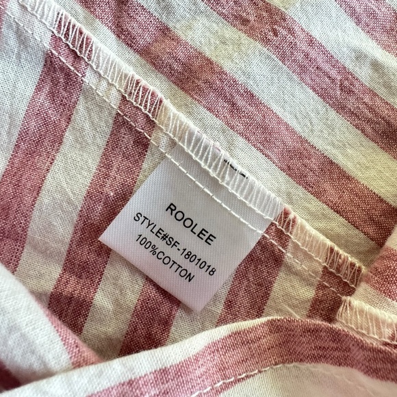 Roolee Cotton Striped Tent Top, Size M - Picture 7 of 10